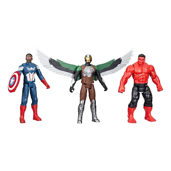Figura de acción Falcon, Capitan America, Hulk F9295 de Hasbro Titan Hero Series