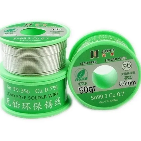 Estaño Jinhu No Contiene Plomo Rollo De 50gr