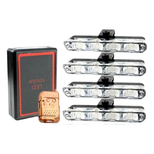 Luz Led Policial Estrobo Coctelera Inalambrica 