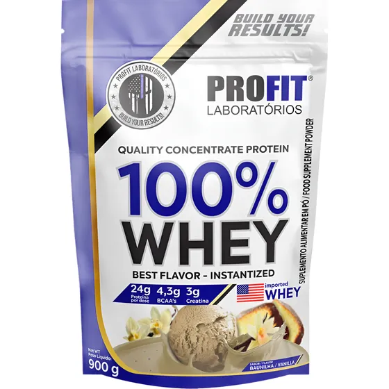 Suplemento Whey Protein 100% Profit Laboratórios