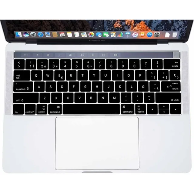 Cubre Teclado Negro - Macbook Touch / Pro / Retina / Air /12