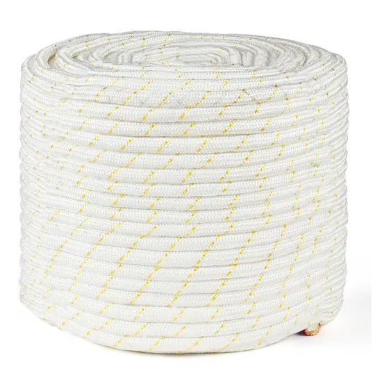 Cordas Nr18 12mm Corda Rapel Poliamida Com Fio Amarelo 50m
