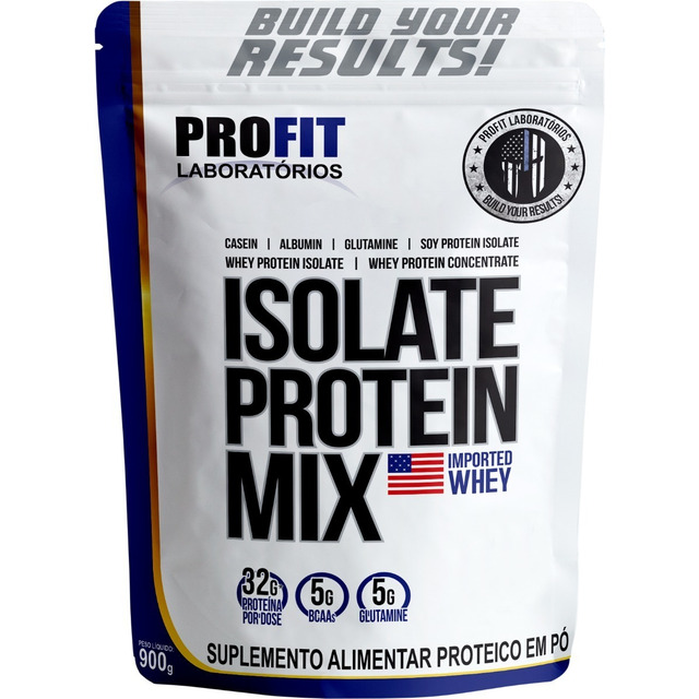 Whey Isolate Protein Mix Refil 900g - Profit Sabor Morango Whey Isolate Protein Mix Refil 900g - Profit Sabor Morango