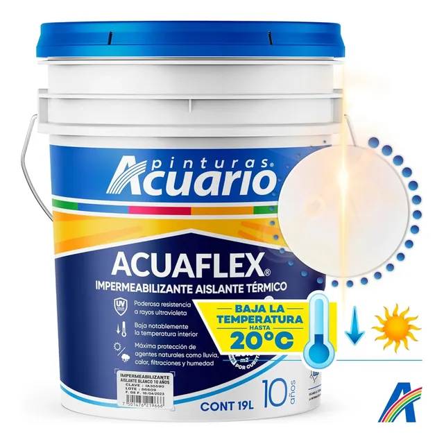 Impermeabilizante Acuario Acuaflex Aislante Termico 10 Años