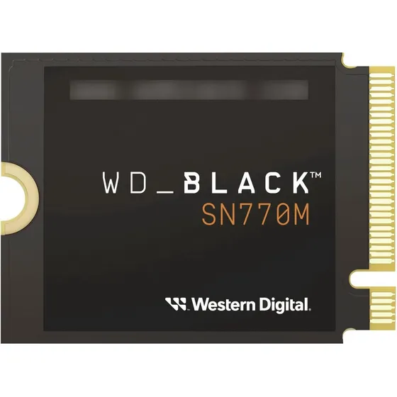 Ssd M.2 2230 Wd Black Western Digital Sn770m 1tb 1000gb Nvme Wds100t3x0g-00chy0 Velocidade De Leitura 5150mb/s Cor Preto