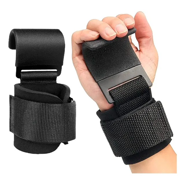 Straps Agarre Metalico Muñequeras De Levantamiento Valeo