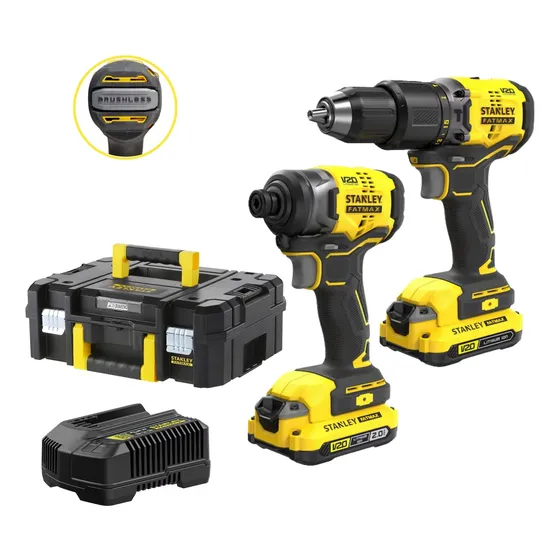 Combo Taladro Percutor Atornillador De Impacto 20v Brushless