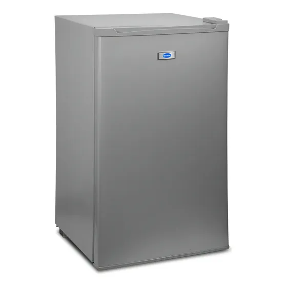 Frigobar Refrigerador Con Freezer Shtark Color Plateado Con Capacidad De 91l