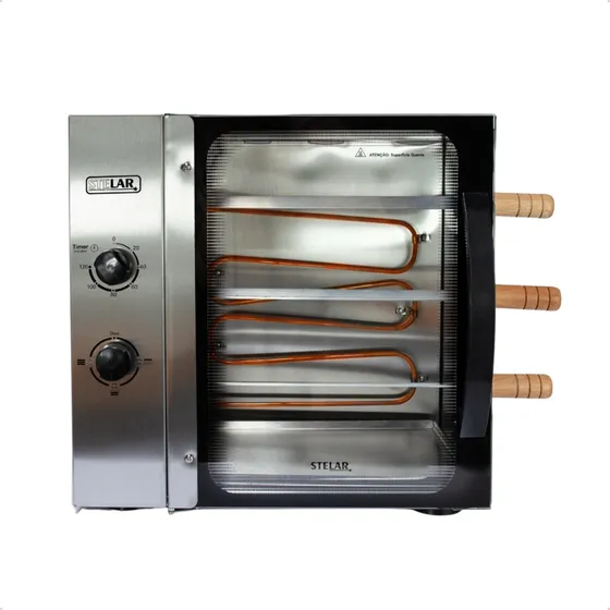 Assador Elétrico Rotativo Stelar Bancada 03 Espetos 127v
