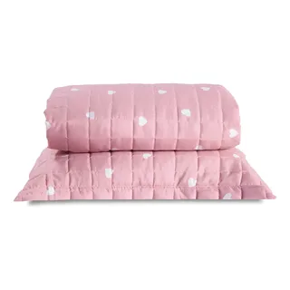Marina Enxovais Kit Colcha Cobre Leito Solteiro Essencialle 150 Fios 2 Peças Cor
