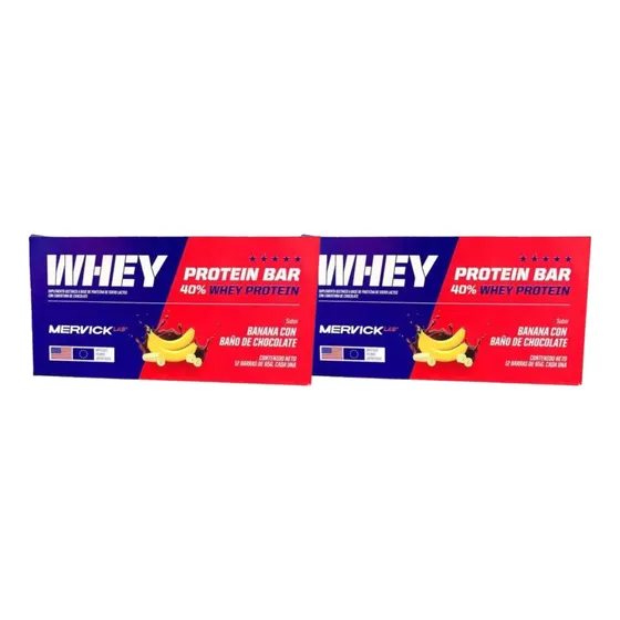 Whey Protein Bar Mervick Lab Proteina X 24 Unidades