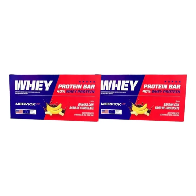 Whey Protein Bar Mervick Lab Proteina X 24 Unidades