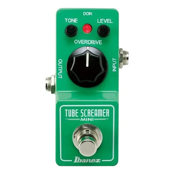 Pedal de efeito Ibanez Tube Screamer TSMini verde-claro