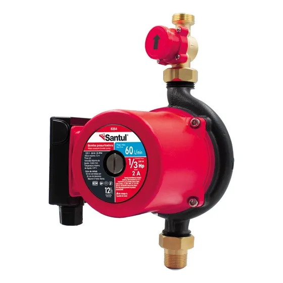 Bomba Presurizadora 1/3 Hp 60 L/min 120/127v Santul 8354