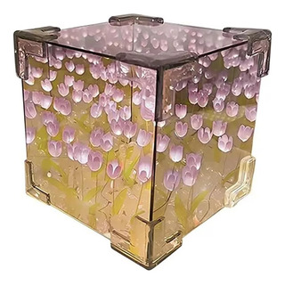 Lampara De Tulipanes Espejo De Tulipanes Cubo De Rubik Led Lampara De Tulipanes Espejo De Tulipanes Cubo De Rubik Led