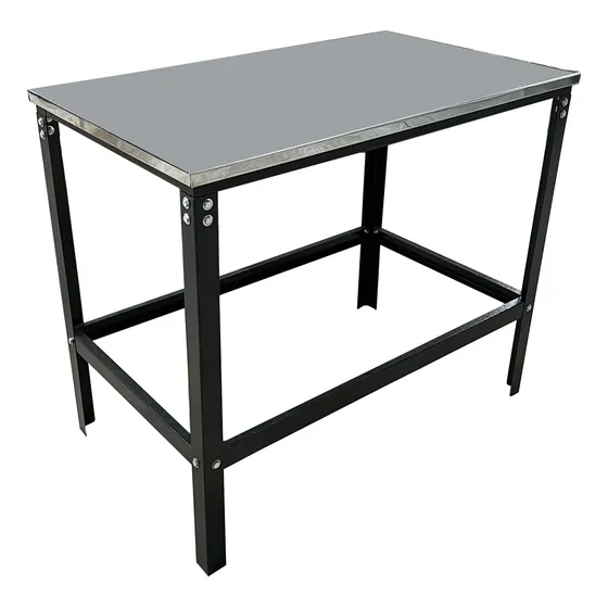 Mesa Industrial 120x57x80 Tampo Inox Multiuso Reforçada