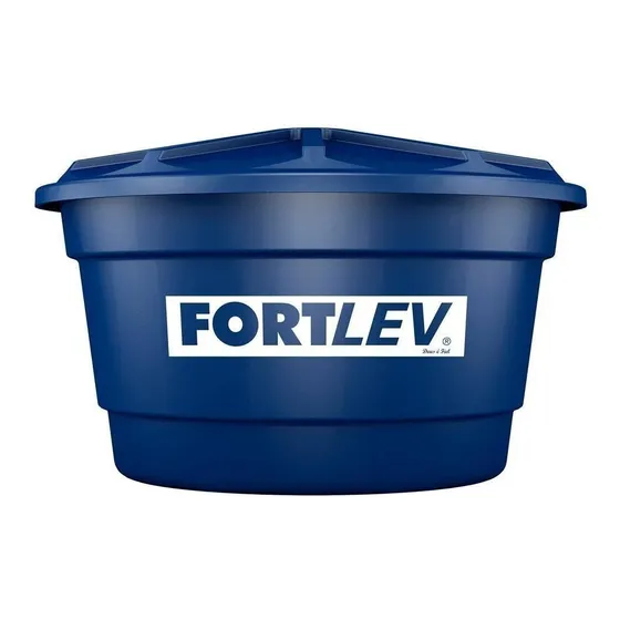 Tanque de agua Fortlev Reservatórios Caixa d'água vertical polietileno 1500L azul de 1.05 m x 1.77 m