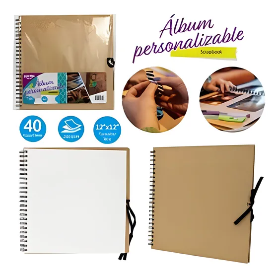 Álbum Scrapbook Puntero Ksb-233 30.5x30.5 Cm 40 Hojas