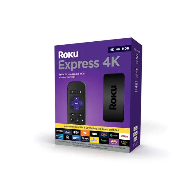 Roku Express 4k Dispositivo De Streaming Hd / 4k / Hdr Color Negro