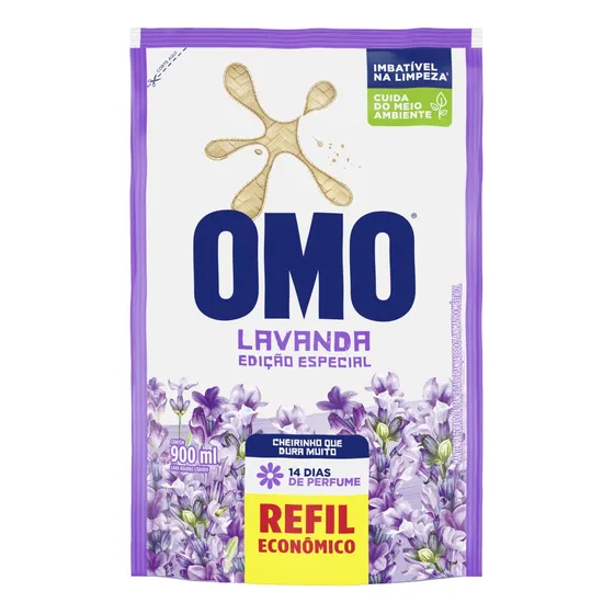 Sabão Líquido Refil Lavanda Edição Especial 900ml Omo