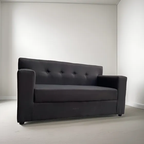 Sillón 2 Cuerpos Tapizado En Tela Rustic Colores 140 Cm Elección Liso