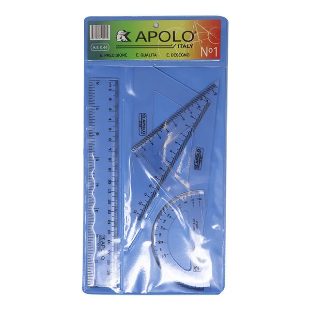 Juego Geométrico Regla 20cm 4pzs #1