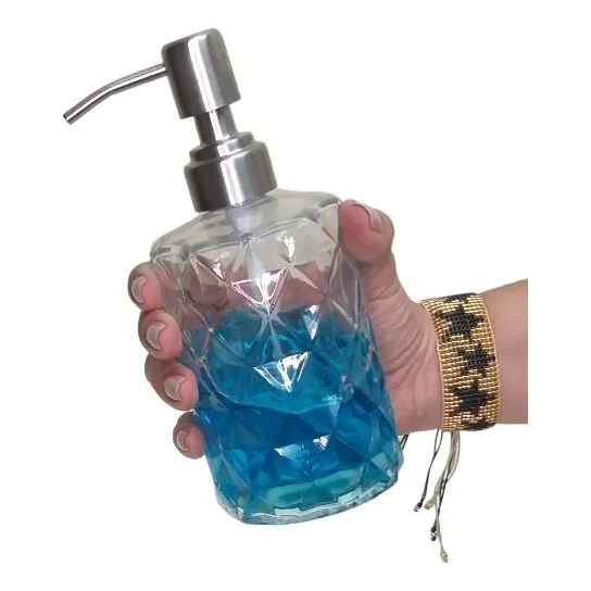 Dispensador De Jabón Líquido - Gel. 300cc. Cristal.