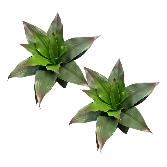 Decoración De Mesa Para El Hogar De Agave Sintético, 2 Pieza