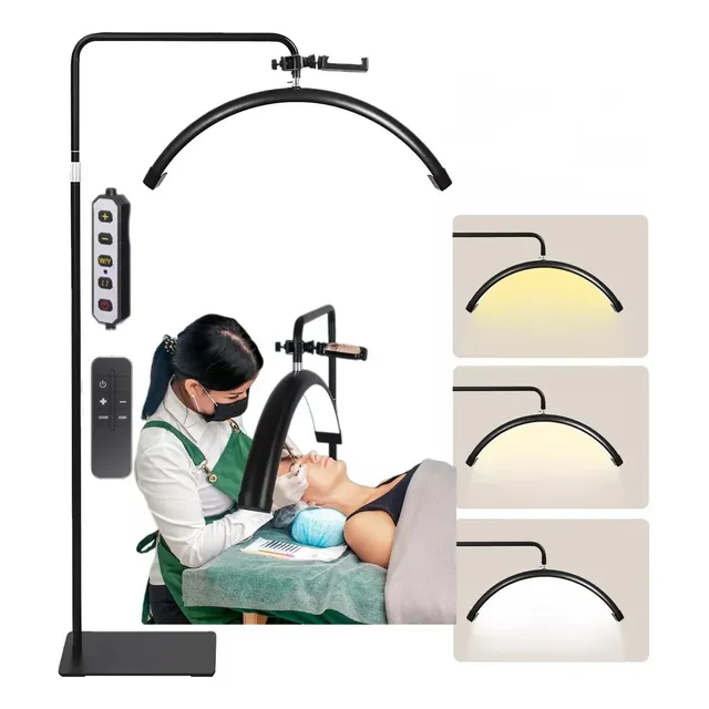 Luminária Led Ring Light Extensão Cílios Lash Meia Lua 6500k