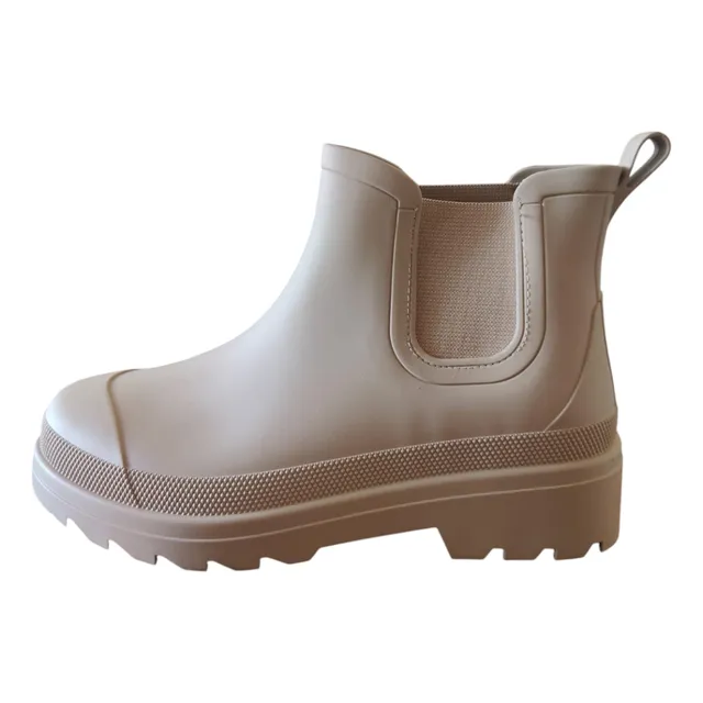 Botas De Lluvia Mujer (moda Urbana) Goma Y Taco - Colores 