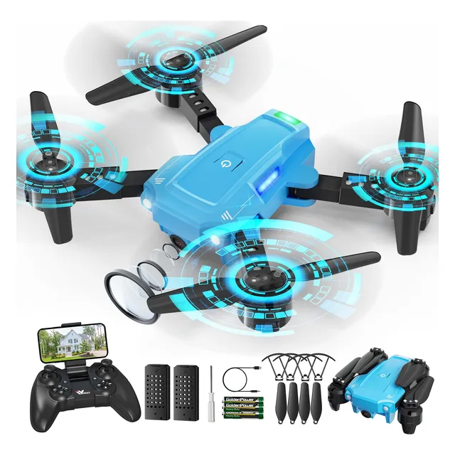 Dron Attop Con Cámara 1080p, Plegable Y Fpv