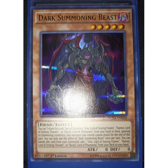 Yugioh! Dark Summoning Beast Ultra Rare Dusa-en030 1st