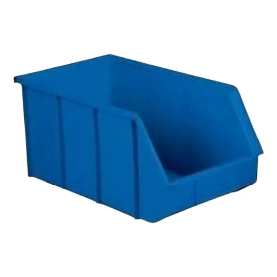 810-6 Caja Apilable Mediana Azul       28x17x14 Cm (6 Pza)