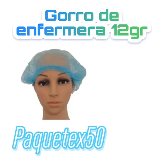 Gorro Para Enfermera Paquetex50 12grs