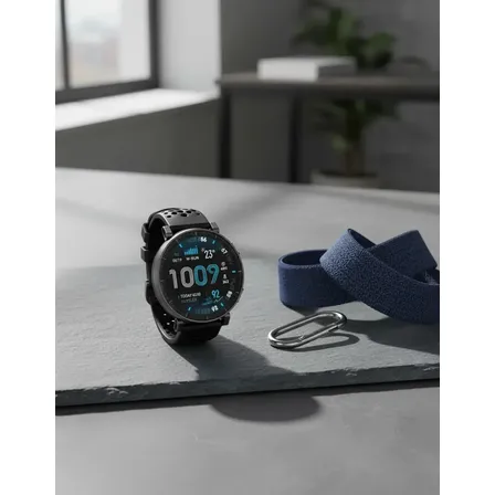 Relógio Inteligente Amazfit Active Max Amoled 1,75 Gps 5atm Cinza Silicone Preto Cinza