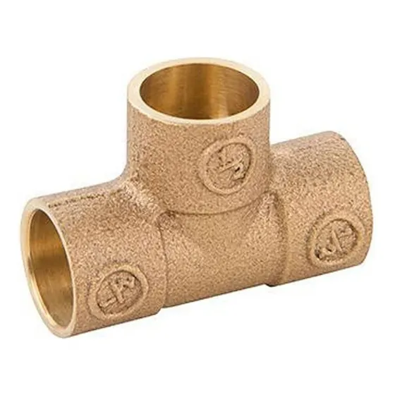 Tee Bronce 1/2x1/2 X1/2  Soldar-soldar-soldar Pack 5 Uni