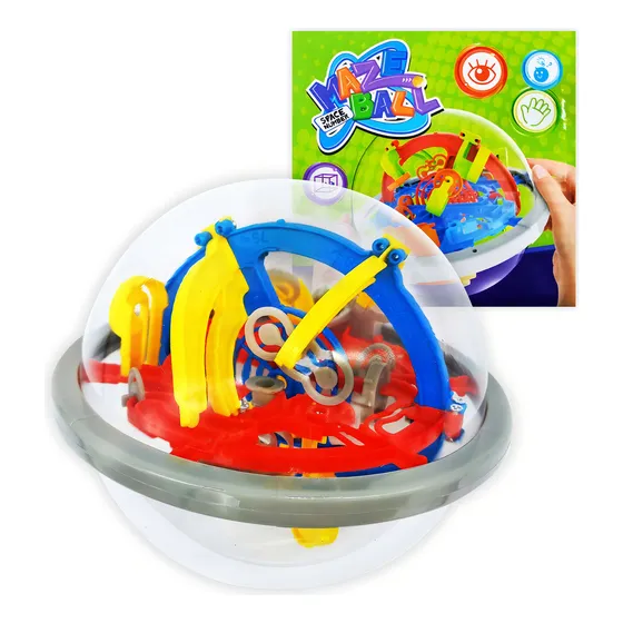 Juego De Laberinto 3d, Didáctico Ingenio, 100 Niveles 12713 Color Multicolor