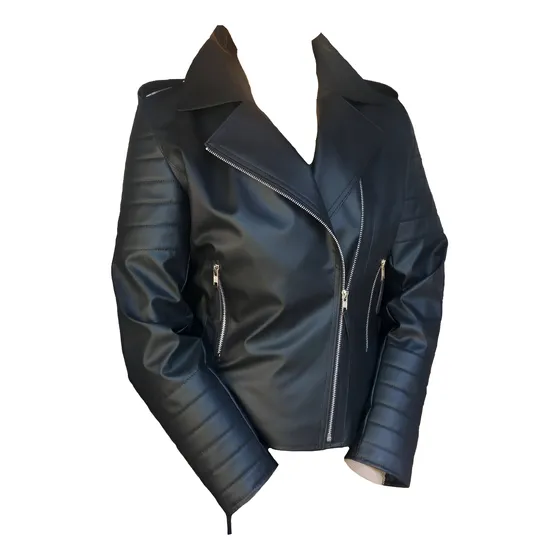 Campera De Cuero Genuino  Mujer Roquera Varios Talles
