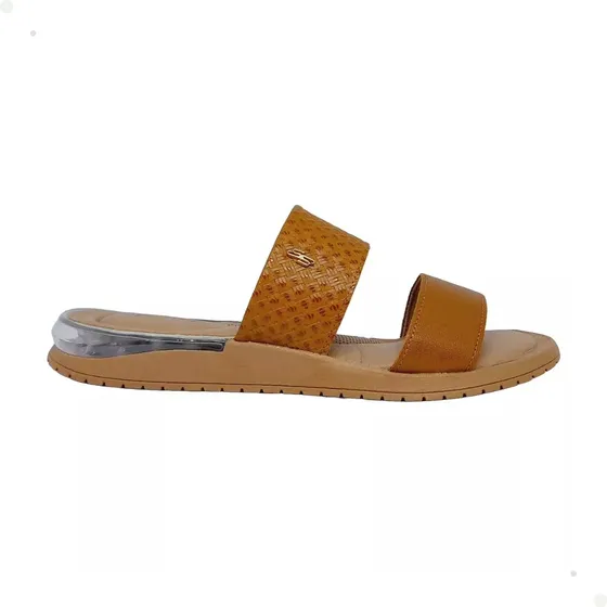 Chinelo Confortável Usaflex Couro Legítimo Leve Macio