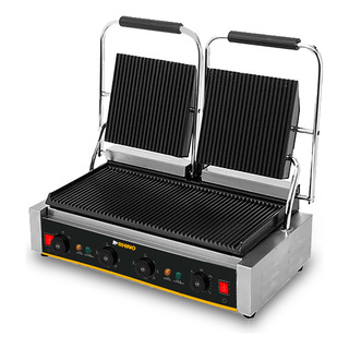 Rhino | Plancha Panini Comercial Doble Parilla | Planpa-3600 Color Plateado Rhino | Plancha Panini Comercial Doble Parilla | Planpa-3600 Color Plateado