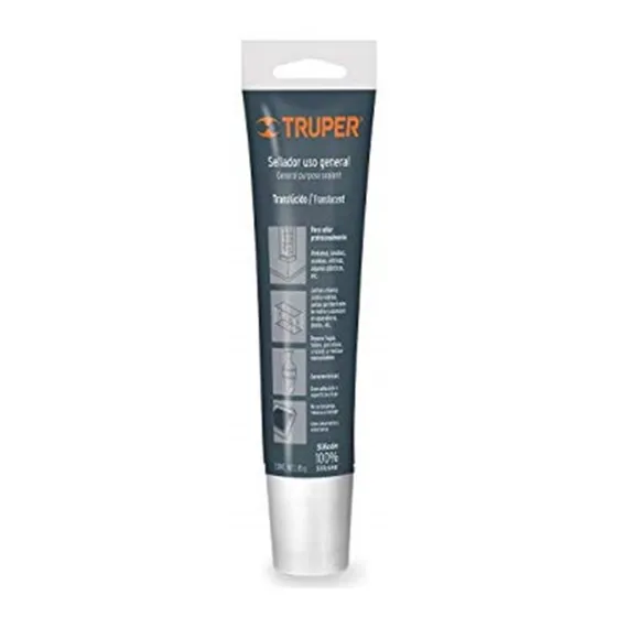 Sellador De Silicona Transparente Truper Sil-85t