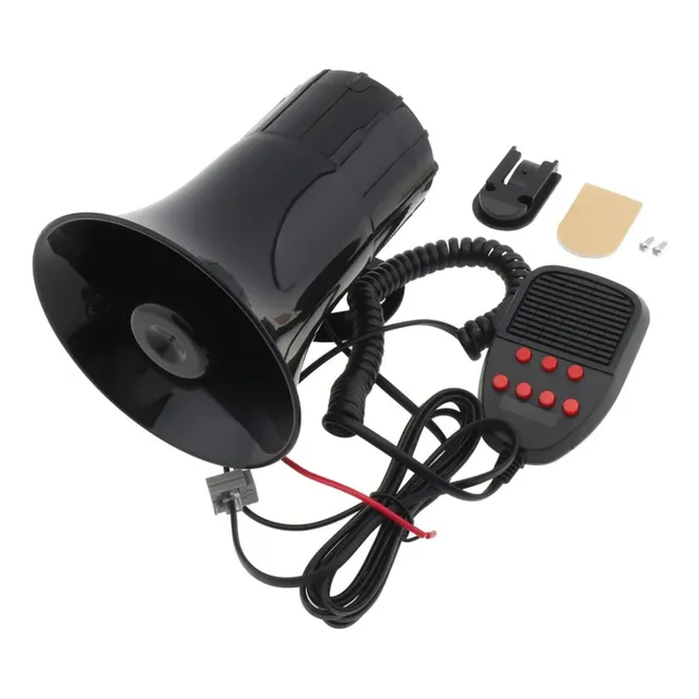 Sirena 50w 7 Tonos Con Megafono Moto Auto Policia Camioneta