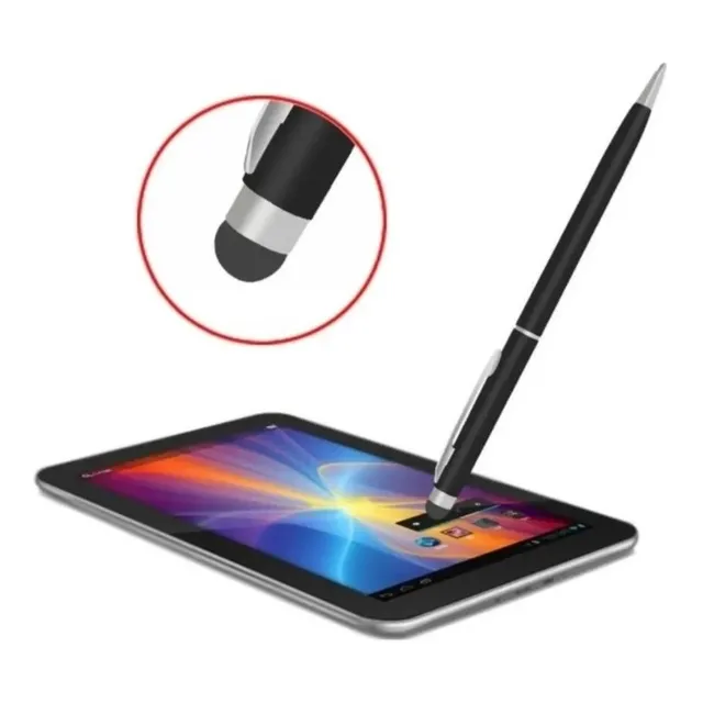 Lápiz Touch Stylus Para iPad Teléfono Tablet,   2 En 1