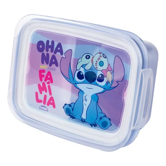 Marmita Bento Box C/ Divisória Stitch 850ml