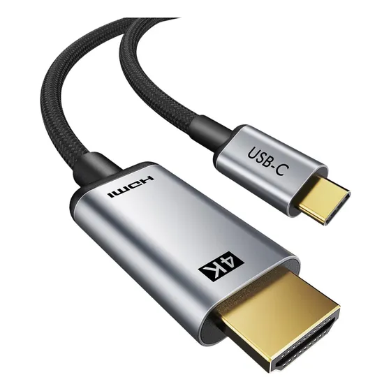 Cabo Usb-c Hdmi 4k 30hz Thunderbolt 3 Hdmi 4k 30hz 1,8 Metro