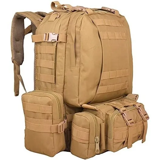 Mochila Táctica Camuflaje Militar Trekking 55l 