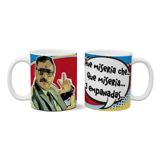 Taza De Cerámica Esperando La Carroza 3 Empanadas