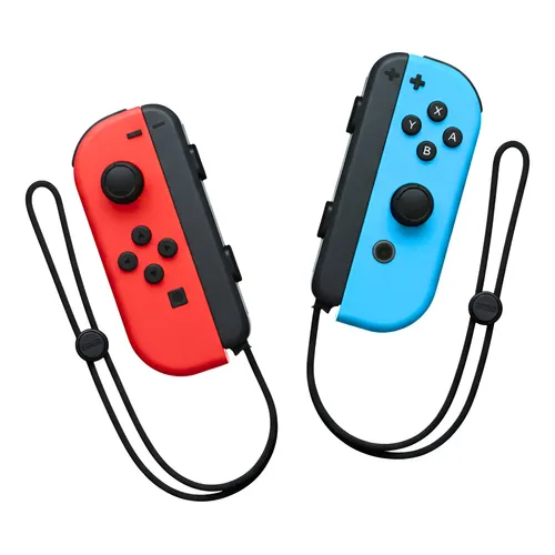 Controle joystick sem fio Nintendo Joy-Con (L)/(R) LED RGB cinza