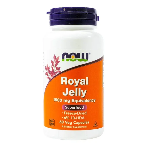 Supplement Now Foods Jalea Real 1500 Mg 60 Cápsulas X 2