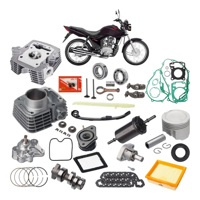 Kit Motor Cg 125 2009/2015 Completo Com Cilindro Cabeçote